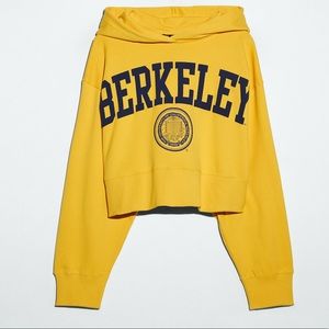 Berkeley university cropped sweatshirt
